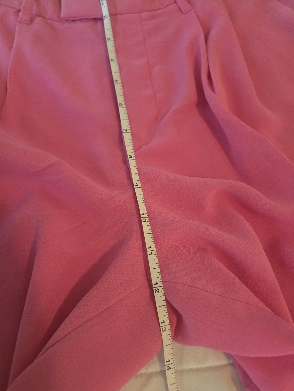 A New Day Hot Pink Wide Leg Pants High Rise Tailored Trousers Womens - Picture 5 of 7